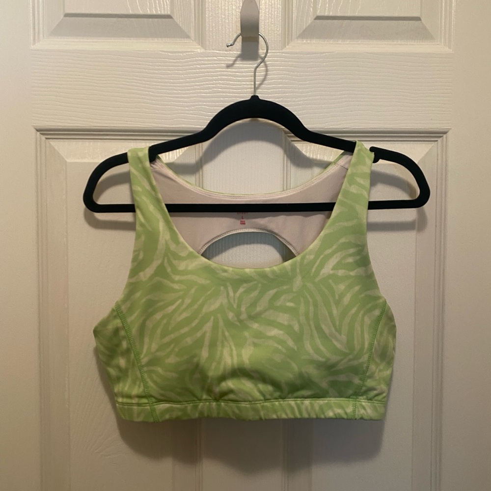 Juicy Couture Lime Patterned Sports Bra